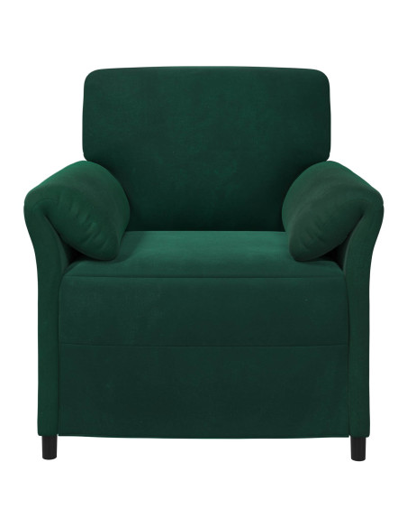 Divano 1 posto Verde Scuro 88 x 83 x 95 cm Velluto