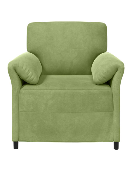 Divano 1 posto Verde chiaro 88 x 83 x 95 cm Velluto