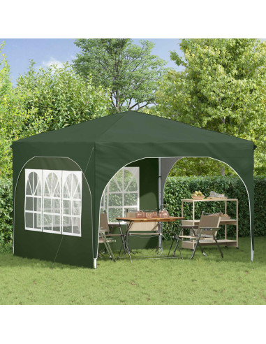 Tenda per feste a pop-up 290 x 290 x 245 cm Verde