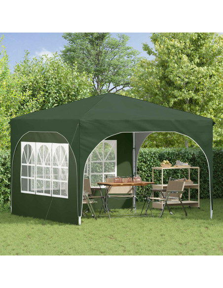 Tenda per feste a pop-up 290 x 290 x 245 cm Verde