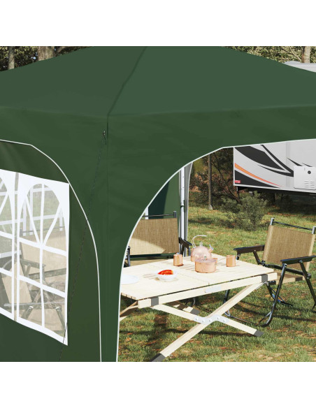 Tenda per feste a pop-up 290 x 290 x 245 cm Verde