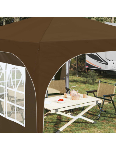 Tenda per feste a pop-up 290 x 290 x 245 cm Tortora