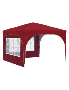 Tenda per feste a pop-up 290 x 290 x 245 cm Borgogna 2