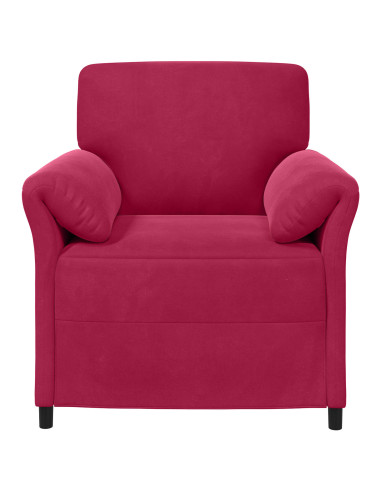 Divano 1 posto Rosso Vino 88 x 83 x 95 cm Velluto