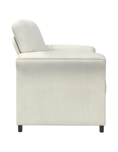 Divano 1 posto Crema 88 x 83 x 95 cm Velluto