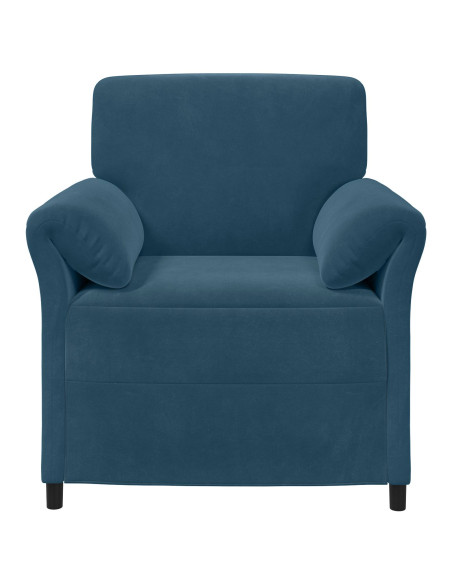 Divano 1 posto Blu 88 x 83 x 95 cm Velluto
