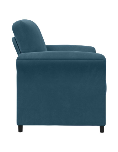 Divano 1 posto Blu 88 x 83 x 95 cm Velluto