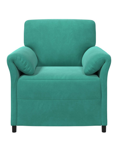 Divano 1 posto Turchese 88 x 83 x 95 cm Velluto