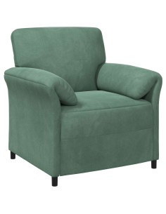 Divano 1 posto Verde Mare 88 x 83 x 95 cm Velluto 2