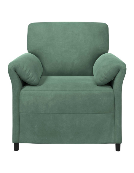 Divano 1 posto Verde Mare 88 x 83 x 95 cm Velluto