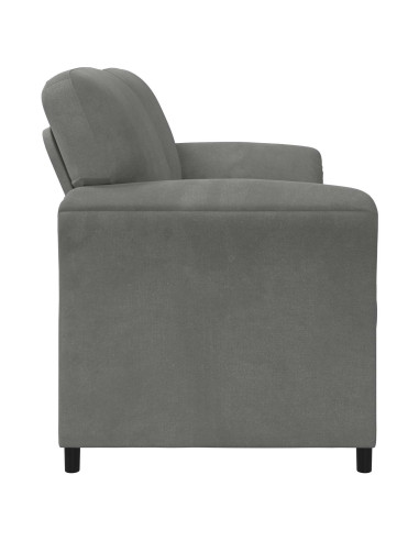 Divano a 2 Posti Grigio Scuro 138 x 83 x 95 cm Velluto