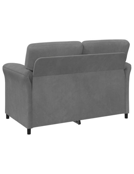 Divano a 2 Posti Grigio Scuro 138 x 83 x 95 cm Velluto