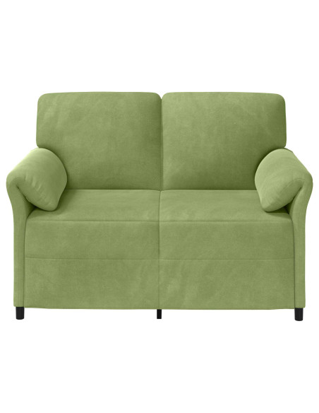 Divano a 2 Posti Verde chiaro 138 x 83 x 95 cm Velluto
