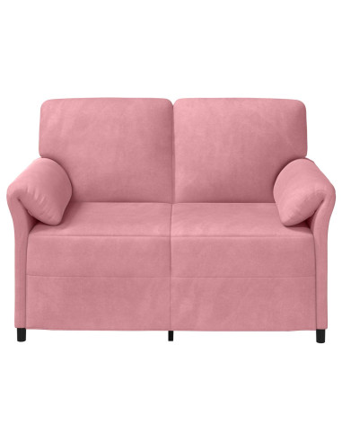 Divano a 2 Posti Rosa 138 x 83 x 95 cm Velluto