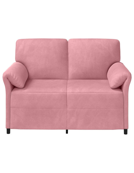 Divano a 2 Posti Rosa 138 x 83 x 95 cm Velluto