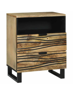 Armadio da Notte con cassetto Marrone 50 x 33 x 62 cm