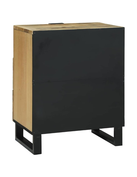 Armadio da Notte con cassetto Marrone 50 x 33 x 62 cm