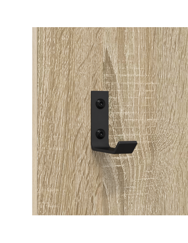 Appendiabiti a muro Rovere Sonoma 30 x 1,5 x 80 cm