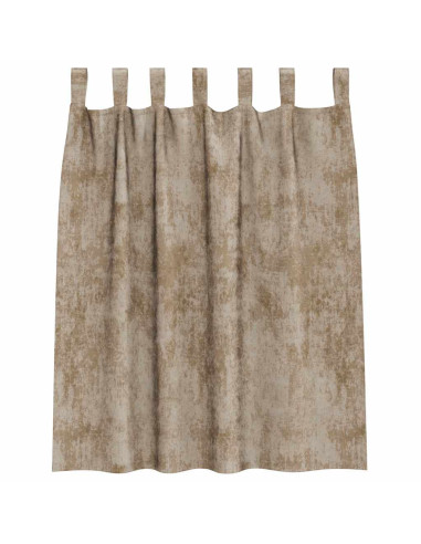 Tende in Velluto con tende 2 pcs Champagne 140 x 140 cm Velluto