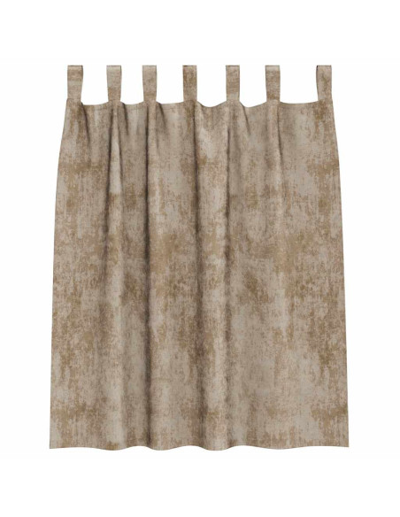 Tende in Velluto con tende 2 pcs Champagne 140 x 140 cm Velluto