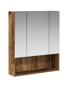 Mobiletto per specchio da bagno Legno vecchio 60 x 14.5 x 70 cm 2