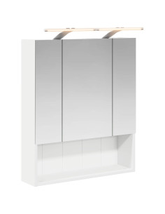 Mobiletto per specchio da bagno Bianco 60 x 14.5 x 70 cm 2