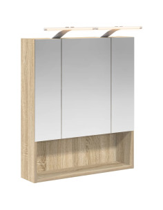 Mobiletto per specchio da bagno Rovere Sonoma 60 x 14.5 x 70 cm 2