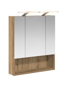 Mobiletto per specchio da bagno con porta Rovere Artigianale 2