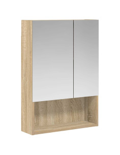 Mobiletto per specchio da bagno Rovere Sonoma 50 x 14,5 x 70 cm 2