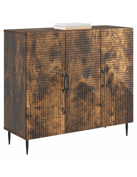 Credenza Rovere Fumo 89 x 34,5 x 80 cm Legno ingegnerizzato