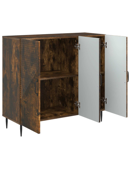 Credenza Rovere Fumo 89 x 34,5 x 80 cm Legno ingegnerizzato