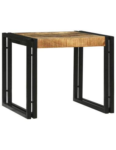 Tavolino da salotto 2 pcs Marrone Legno di mango massello
