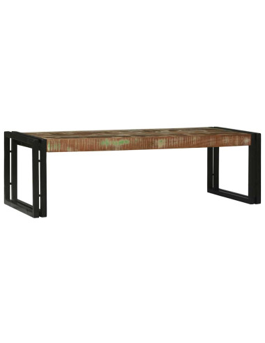 Tavolino da salotto 2 pcs Multicolore Legno Recuperato Massello