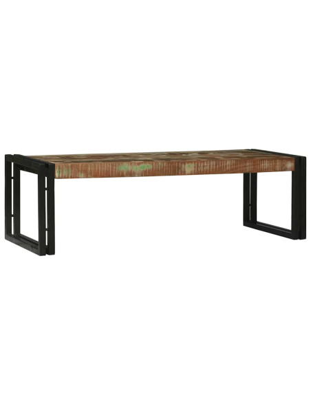 Tavolino da salotto 2 pcs Multicolore Legno Recuperato Massello