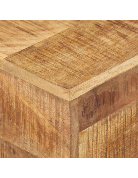 Tavolino 30x30x33 cm in Legno di Mango Grezzo