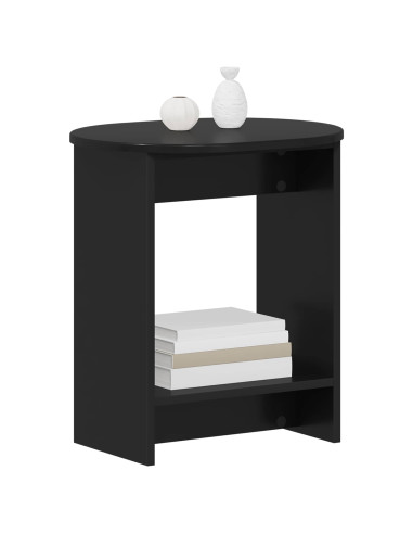 Tavolo laterale Nero 50 x 39,5 x 55 cm Legno ingegnerizzato
