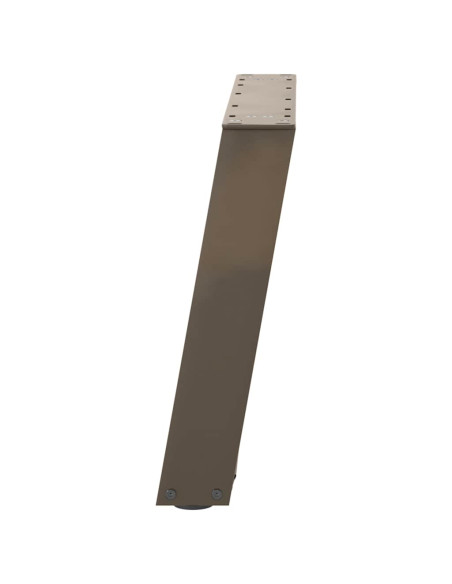 Gambe per Tavolino da Caffè a Forma di U 2 pz Acciaio Naturale 70x(42-43) cm Acciaio