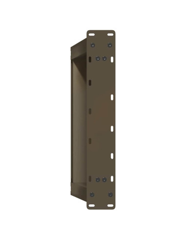 Gambe per Tavolino da Caffè a Forma di U 2 pz Acciaio Naturale 70x(42-43) cm Acciaio