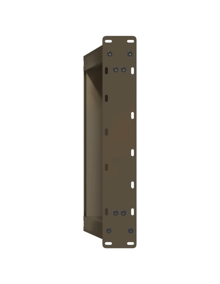 Gambe per Tavolino da Caffè a Forma di U 2 pz Acciaio Naturale 70x(42-43) cm Acciaio