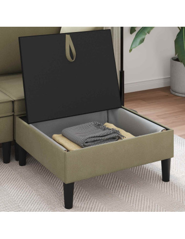 Pouf con Storage Cachi Velluto