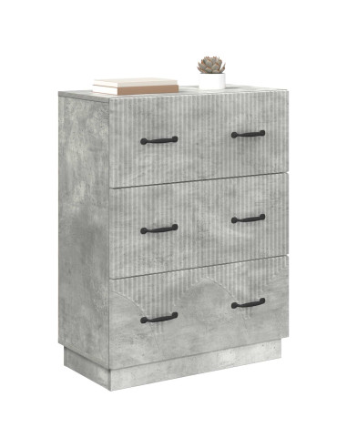 Mobile con Cassetti Grigio Cemento 66 x 34,5 x 87 cm