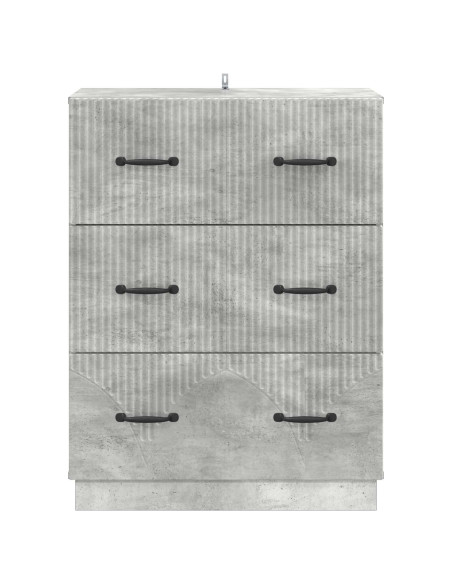 Mobile con Cassetti Grigio Cemento 66 x 34,5 x 87 cm