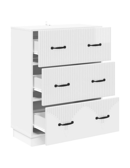 Mobile con Cassetti Bianco Lucido 66 x 34,5 x 87 cm