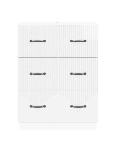 Mobile con Cassetti Bianco Lucido 66 x 34,5 x 87 cm