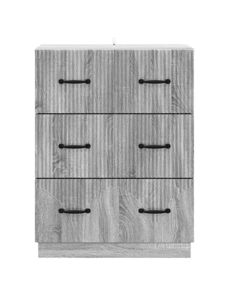 Mobile con Cassetti Grigio Sonoma 66 x 34,5 x 87 cm