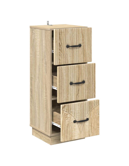 Mobile con Cassetti Rovere Sonoma 33 x 34,5 x 87 cm