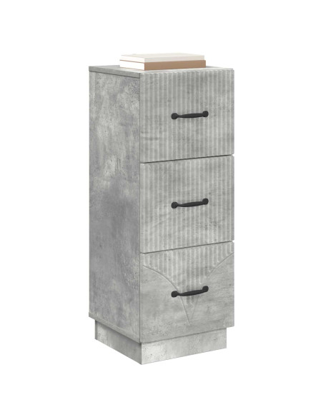 Mobile con Cassetti Grigio Cemento 33 x 34,5 x 87 cm