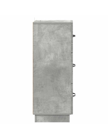 Mobile con Cassetti Grigio Cemento 33 x 34,5 x 87 cm