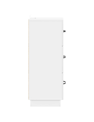 Mobile con Cassetti Bianco Lucido 33 x 34,5 x 87 cm