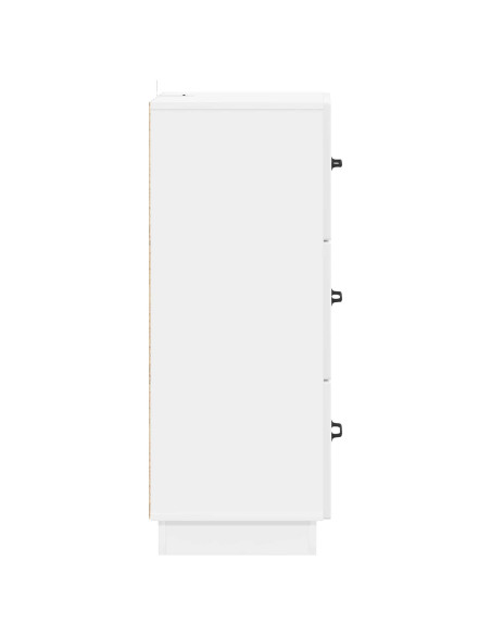 Mobile con Cassetti Bianco Lucido 33 x 34,5 x 87 cm